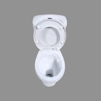 WC deux pièces en céramique YIDA, design traditionnel, à poser au sol, double chasse, siphon en P/S, avec abattant à fermeture douce