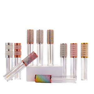 Blingbling-Incrustado 5ml Cosmético transparente Brillo de labios Tubo Tapón de rosca 15g Impresión UV Serigrafía Plástico vacío - Product Image 6