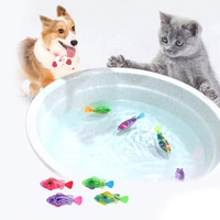 Mainan kucing elektrik interaktif mainan kucing ikan untuk dalam ruangan bermain LED robot ikan untuk hewan peliharaan Aksesori mainan gatos productos para mascotas
