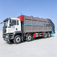 Camion compacteur de déchets SHACMAN Delong de 40 mètres cubes, fabriqué en Chine, camion à ordures hydraulique robuste pour les expositions