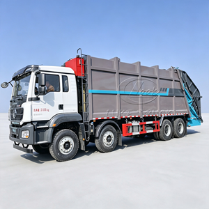 Camión Compactador de Basura SHACMAN Delong de 40 Metros Cúbicos, Fabricado en China, Camión de Basura Hidráulico de Alta Resistencia para Exposiciones - Product Image 3