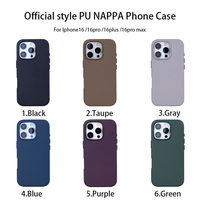 DL Élégant Design Personnalisé Universel PU Plaine En Cuir Pochette de Téléphone étui de téléphone pour iPhone 16 Plus Pro Promax