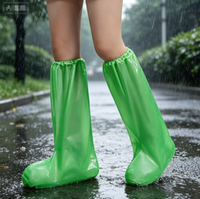 Surchaussures de ferme jetables imperméables antidérapantes à manchette élastique pour la protection des pieds en ferme, au jardin et contre la boue