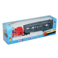 Modelo de Camión Pesado con Contenedor a Escala 1/64 de Aleación Fundida para Colección Infantil, Remolque de Plataforma, Vehículo de Transporte para Niños