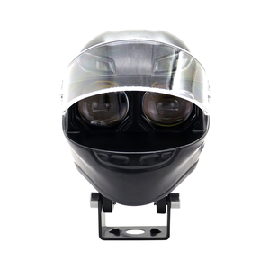 Faro LED de doble color para motocicleta, diseño de casco, resistente al agua, luces antiniebla de conducción, 12V 30W 4000 Lm, ajuste universal para - Product Image 1