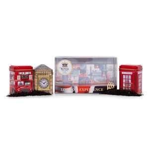 Mini cure-dents de Style londres, boîte de rangement en étain, pour <span class=keywords><strong>Biscuit</strong></span>, Pot à thé, emballage créatif en forme de cabine de téléphone en métal et feuilles amples - Product Image 2