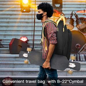 Muestra gratis de bolsas de tambor de viaje personalizadas para kits estándar Diseño resistente y bolsa de tambor de acolchado grueso para protección de batería - Product Image 4