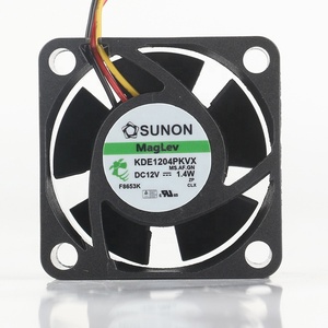 Original Sunon 5V 24V 48V DC 12V 1,4 W AC EC 4020 40X40X20MM 4CM Interruptor silencioso Cojinete de servidor 3 cables <span class=keywords><strong>KDE1204PKVX</strong></span>(AF) Ventilador de refrigeración - Product Image 1