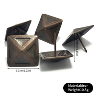 Grands clous à tête bombée pour la décoration intérieure, accessoires de mobilier carrés en métal, pièces spéciales pour sacs