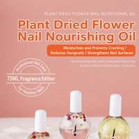 Solution nutritive longue durée pour cuticules et ongles, 75 ml, grande capacité, à la kératine naturelle et au parfum fruité, anti-accrocage des ongles