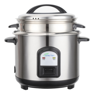 Cuiseur à riz en acier inoxydable avec cuiseur vapeur 220V, contrôle de cuisson et de maintien au chaud pour la maison et le bureau en Indonésie et au Vietnam - Product Image 3