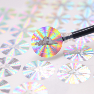 Miếng Dán Số Sê-ri Ba Chiều Lá Cá Tính 3d Miếng Dán Bạc Hình Bầu Dục Phản Quang Cho Nhà Thiết Kế Logo Hải Quan In Ảnh Ba Chiều - Product Image 4