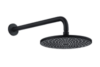 Promotion Huagao Ensemble de douche de salle de bain en laiton noir mat chromé, à commande monocommande, avec fonction pluie encastrée, cartouche céramique et barre coulissante