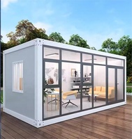 Villa préfabriquée portable équipée d'appareils intelligents, maison mobile, style chalet Apple, maisons préfabriquées