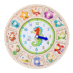 Vente en gros de la petite enfance éducation Puzzle horloge jouet horloge numérique correspondant à la main pour les nourrissons et la <span class=keywords><strong>maternelle</strong></span> - Product Image 1