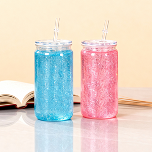 Lot de 50 gobelets en acrylique de 16 oz pour boule à neige, à double paroi, en plastique, avec trou pré-percé et bouchon, pour cadeaux DIY - Expédition rapide depuis les États-Unis - Product Image 5