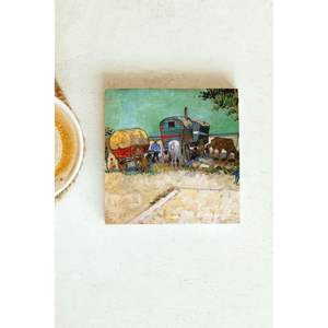 Vincent Van Gogh Series Single Coaster Set 161 Square Design for <b>Business</b> Cup Mat <b>Gift</b> or <b>Promotion</b> - Product Image 1