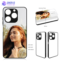 Untuk Itel S24 kepribadian kosong sublimasi 2D karet lembut tas ponsel casing DIY hitam TPU penutup ponsel untuk Itel A50