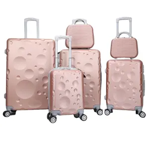 2024 में नया ट्रैवल मेकअप डॉट केस ट्रॉली लगेज बहुरंगा महिला सूटकेस पुरुष स्पिनर एबीएस लॉगेज बैग यात्रा के लिए सामान