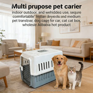 Cage de transport pour animaux de compagnie PET CARRIER modèle 690 - Caisse de transport ventilée en plastique pour chiens et chats pour voyages internationaux et vente en gros - Product Image 4