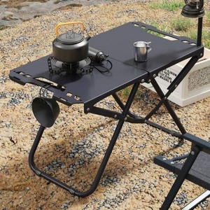 Household <b>Foldable</b> Carbon Steel Dining <b>Table</b> Minimalist Design Portable <b>Camping</b> <b>Table</b> for Outdoor Use - Product Image 2