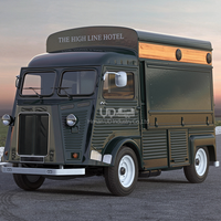 Vente flash : Food truck vintage, camion de restauration rapide, camion de café mobile, kiosque alimentaire, style rétro, marché européen, moto Elote
