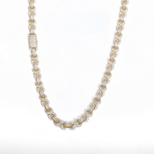 Collar de Cadena <span class=keywords><strong>Cubana</strong></span> Hip Hop al por Mayor con Cierre, Joyería de Moda Sencilla para Hombres y Mujeres - Product Image 6
