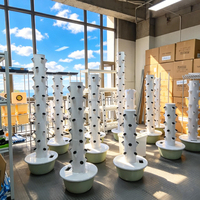 Système de culture hydroponique vertical à 7 étages pour la culture de légumes en serre intérieure sans sol OEM