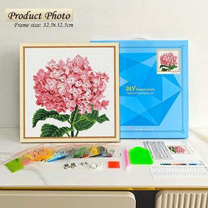 Kit de peinture au diamant DIY personnalisable 5D avec motifs floraux pour la décoration intérieure - Product Image 2