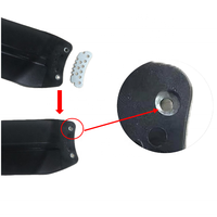 Ventilador de techo de ABS indeformable de 56 pulgadas con 5 aspas, eficiente en la consumo de energía, sin luz LED.