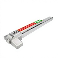 Dispositif anti-panique en acier inoxydable pour porte de secours et porte coupe-feu, barre anti-panique pour porte de sortie, barre anti-panique d'urgence