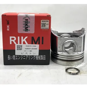 RIKMI kaliteli Piston V3300 için Kubota dizel motor makine motor parçaları 1G527-22350 motor tamir kiti fabrika doğrudan