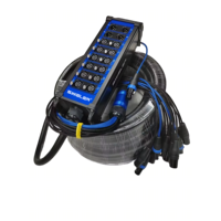 Câble audio XLR flexible multi-canaux à faible bruit OEM personnalisé 20/30/50m Multi-paire 16/24/32 canaux Câble XLR Boîte de scène