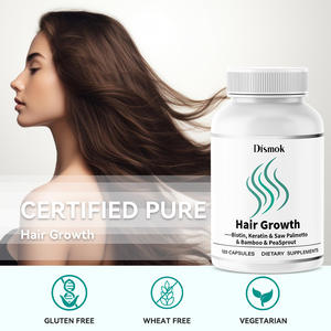 Prodotti di Bellezza OEM per la Crescita dei Capelli, Integratori Vegetariani a Base di Erbe per Capelli Più Spessi e Forti, Capsule di Biotina e Cheratina Bioattiva per Donne - Product Image 3