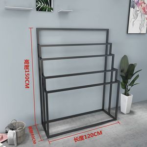 <span class=keywords><strong>Étagère</strong></span> de présentation pour pantalons de magasin de vêtements, cadre en fer, <span class=keywords><strong>étagère</strong></span> de présentation pour serviettes, présentoir pour foulards et draps, support de rangement pour oreillers - Product Image 5