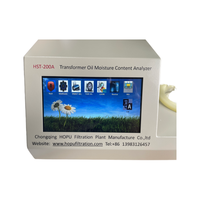 Testeur de traces d'humidité dans l'huile de transformateur et analyseur d'eau dans l'huile HOPU HST-200A AC220V, montage au sol, puissance 0.04