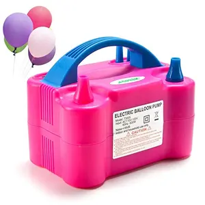 Portable Double Buse Rose Rouge 240V 600W Ballon Électrique Pompe Soufflante/Gonfleur De Ballon Électrique Pour La Décoration