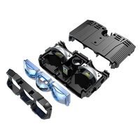 2x 200W Luces LED Blancas y Amarillas para Parrilla de Coche, Proyector LED Triple Ojo IP68, Luz Auxiliar Externa Antiniebla para Vehículos Todoterreno, SUV, Camiones