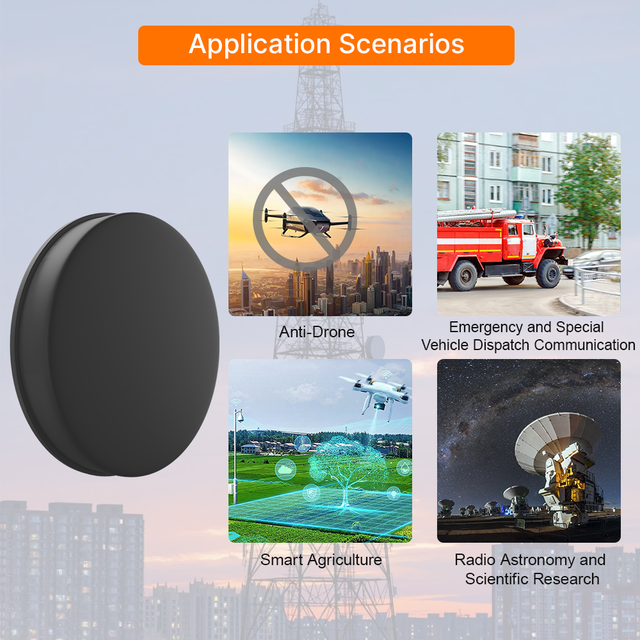 380~8000MHz Circular Polarized Antenna 50W UWB Antenna for Low Altitude Anti Drone Jammer System