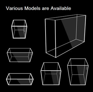 Petit aquarium écologique d'eau salée de 5L 10L Réservoir de poissons en verre courbé à chaud ultra blanc clair vente en gros - Product Image 5