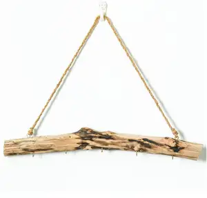 Natural Driftwood Branches Wall Hanging Jewelry Organizers