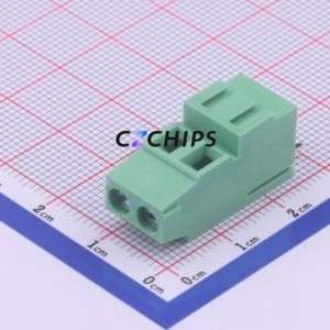 WJ500H-5.08-2P Screw Terminal Block Through hole Component (THT),P=5.08mm Connector 1x2P 5.08mm Green Through Hole - Product Image 1