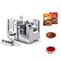 Machine d'emballage rotative haute vitesse pour sachets préformés, scellage Doypack pour aliments, liquides, crèmes et pâtes d'arachides