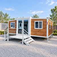 Maison préfabriquée intégrée avec ailes pliantes, logement conteneur extensible et aménagement modulaire9