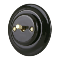 Nouveauté Interrupteurs muraux en céramique de luxe pour la décoration intérieure de l'Europe avec bouton en métal