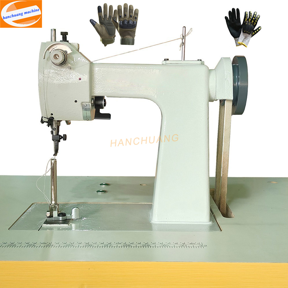 Factory Direct Sales Single Needle Small Post Bed Chain Stitch Leather Finger Glove Making Machine