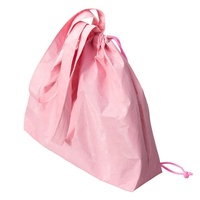 Biodegradable cordón ripstop dupont tyvek bolsa de mano de papel rosa