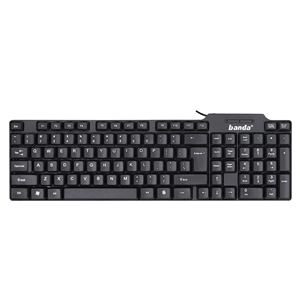 Günstiger USB-Tastatur mit Kabel, Business-Standard, Ergonomische Bürotastatur, Englisch-Arabische Sprachausgabe - Product Image 1