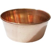PARIJAT HANDICRAFT Bol de bain et bol de hammam en cuivre authentique Produit de massage artisanal (hamam-bowls-02)