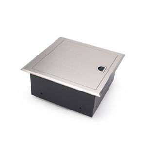 Boîtier de sortie au sol en acier inoxydable IP66 avec couvercle encastré pour installation de luxe dans les bureaux et les hôtels - Product Image 2